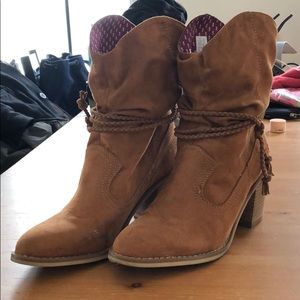 Size 8 Rocket Dog Booties, only worn twice!